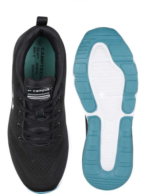 NORTH PLUS Black Men's Running Shoes